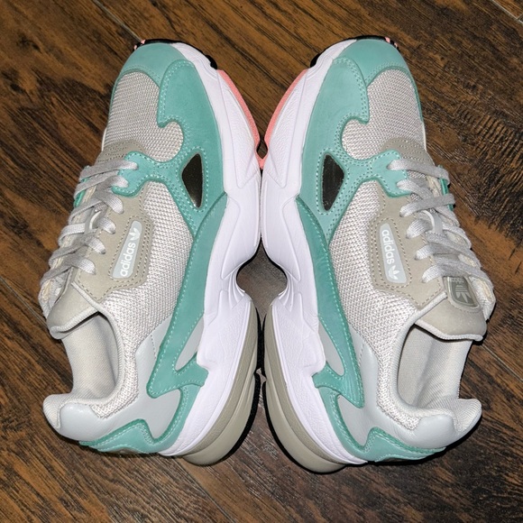 Adidas Falcon Mint and White Sneakers - Picture 11 of 13